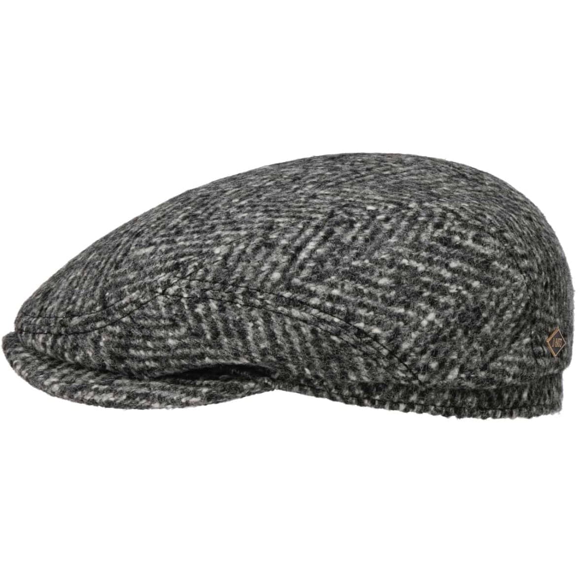 Driver Cap Herringbone Virgin Wool by JJ Hats